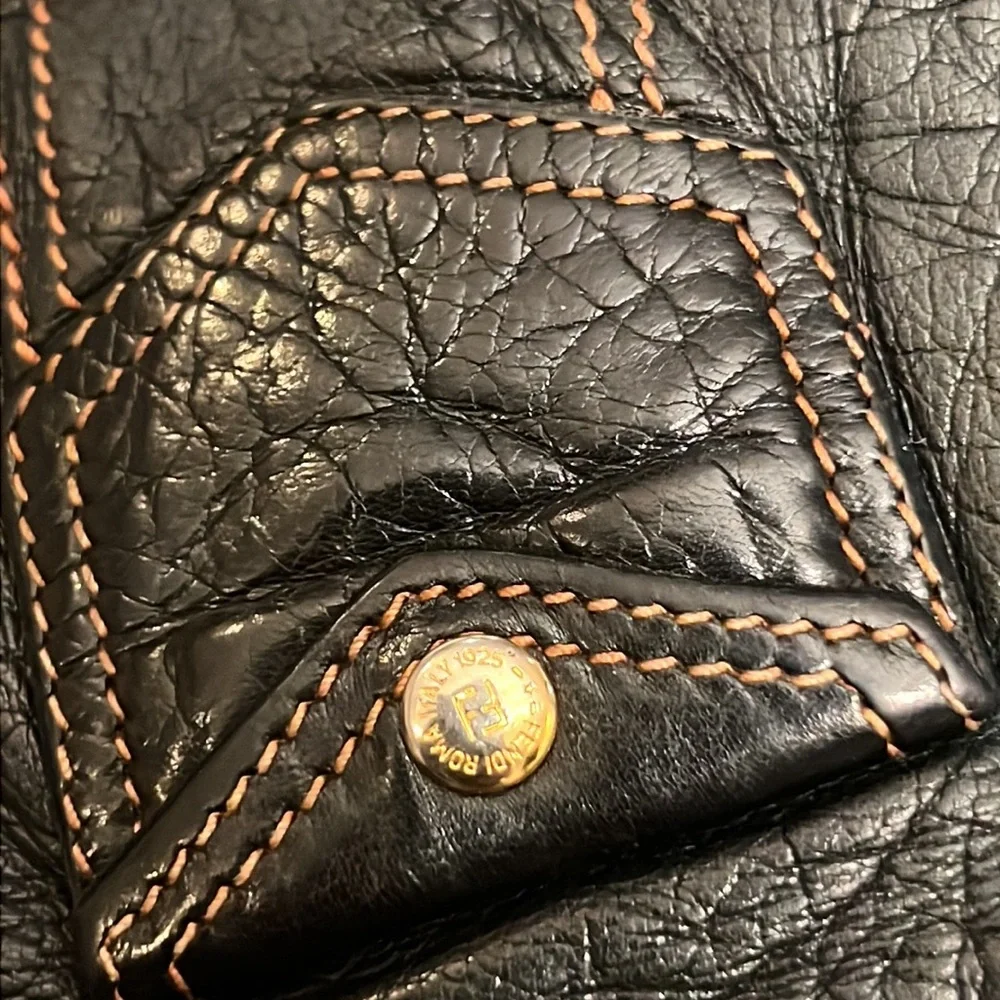 Fendi‎ Leather Gloves
